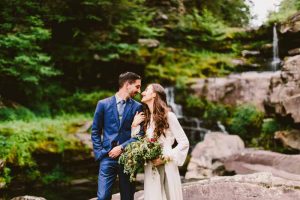 groom and bride in love