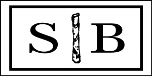 Silver Birches Logo Monogram White Horizontal