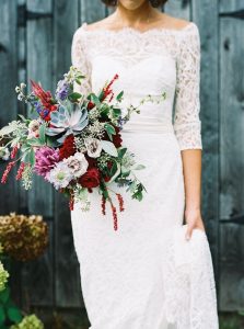 Fall wedding gown