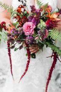 vibrant wedding florals